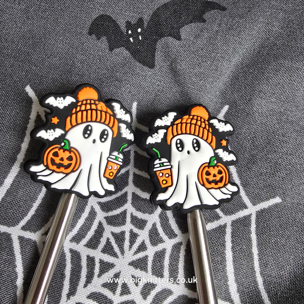 Pumpkin Hat Ghost Needle Stoppers