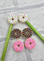 Pink Donut Needle Stoppers